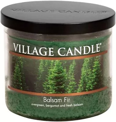 Village Candle Balsam Fir 17 Oz Glass Bowl Scented Candle Medium • $24.19