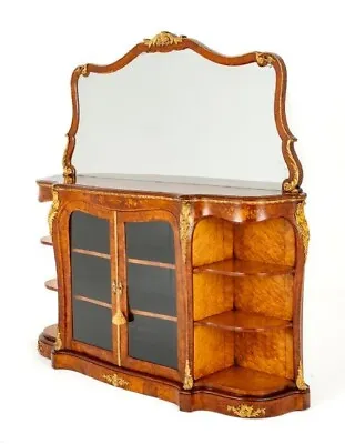 Victorian Credenza Sideboard Mirrored Back Walnut 1860 • $5070