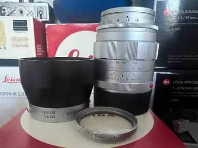 Leica Elmarit-M 90mm F/2.8 Manual Focus Lens Chrome (rare)  12% Off • $875