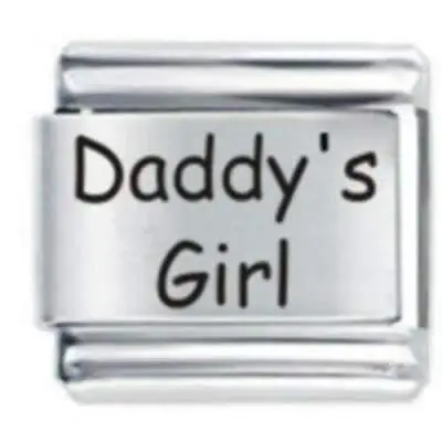 DADDY'S GIRL * Daisy Charm Compatible With Italian Modular Charm Bracelets • £4.45