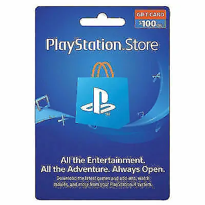 Sony PlayStation PSN $100 Gaming Gift Code • $154