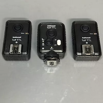 Hahnel Tuff Wireless TTL Flash Trigger And 2 Receiver Set For Canon SLR DSLR • $71.22