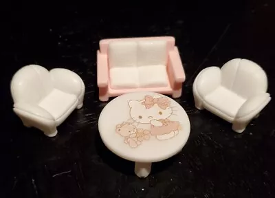 Quarter Scale Dollhouse Hello Kitty Living Room Furniture Set 1/48 White • $14.95