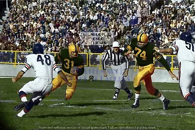 GREEN BAY PACKERS  V. CHICAGO BEARS 1957 PRINT From 35mm Negative (5 Sizes) • $14.95