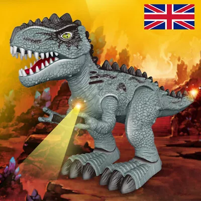 Kids Dinosaur Toys T-Rex Toy Electric Walking Dinosaur Toy Roaring Dinosaur Gift • £11.88