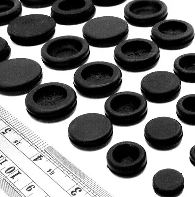 Sheet Metal Plug Wire Management Solid Rubber Grommet 1/16  Panel 7 Hole Sizes • $10.05