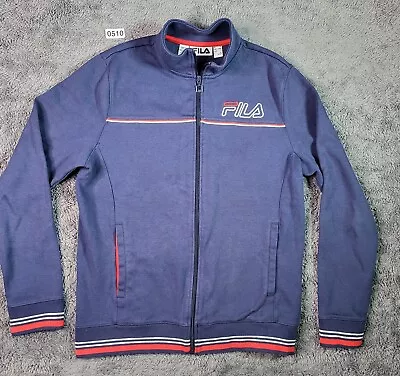 Mens Fila Trustworthy Training Track Jacket Blue Large  • $23.99