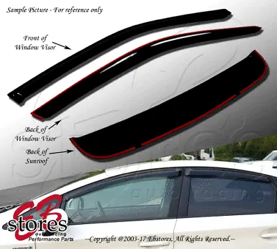 Vent Shade Outside Mount Window Visor Sunroof 3pc Combo Chevrolet S10 S-10 95-07 • $43.74