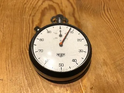 Very Rare - HEUER Sport Chrono - Vintage Stopwatch 53 MM Diameter • $572.55