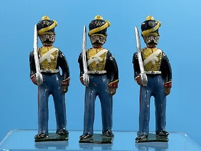 Vintage Swivel Arm Miniature Napoleonic Hussar Soldier (Set Of 3) • $9.99