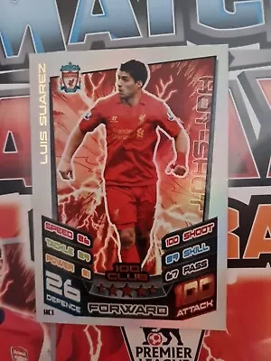 Match Attax Extra 12/13 100 Club Luis Suarez • £8