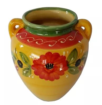 £24.99 • Buy Spanish Ceramic Hanging Urn Wall Pot 19 Cm X 16 Cm Handmade Ceramic Pottery