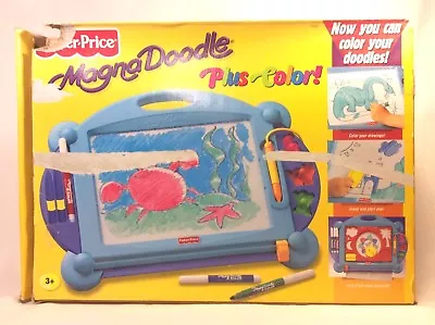 Vintage Fisher Price Magna Doodle + Color Complete Marker Stencil FP 2001 • $34