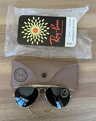 Ray Ban Bausch & Lomb B&L Outdoorsman 14mm Vintage Sunglasses Dead Stock Tags! • $279.99