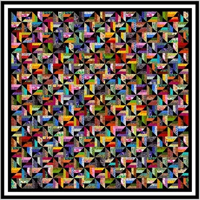 JUMPING JACK - 115  X 115  - Pre-cut Quilt Kit By Quilt-Addicts Large King` • $479