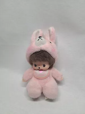 Monchhichi Bebichhichi Plush Doll Stuffed Toy Pink Sekiguchi RARE • $61.79