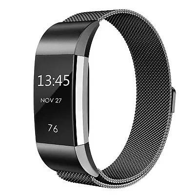 For Fitbit Charge 2 Milanese Wrist Watch Band Strap Replacement Magnetic Clasp • $6.95