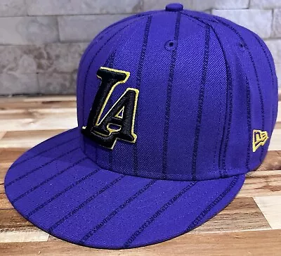 New Era LA Lakers 9FIFTY Purple 2018/19 City Series Adjustable Snapback Hat • $34.86