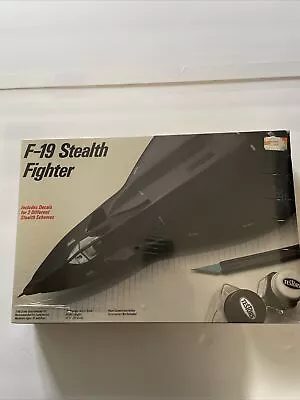 Testors Italeri F-19 Stealth Fighter - 1/48 Model Kit 595 VTG 1986 Model Kit • $38.99