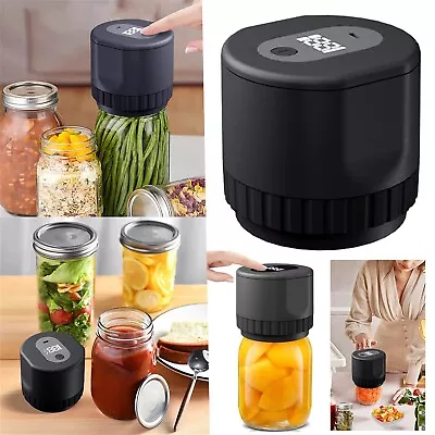 Electric Mason Jar Vacuum Sealer Kit Cordless Automatic Jar Sealer Kit For Food • $30.50