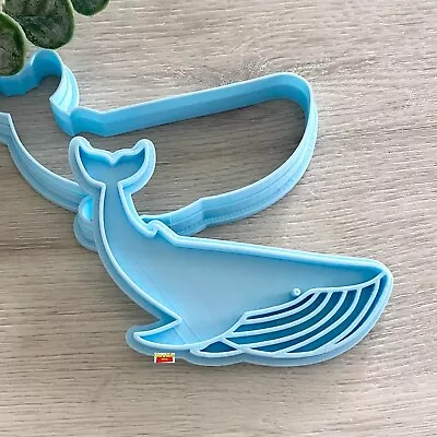 Whale Cookie Cutter & Fondant Stamp - Marine Ocean Animal Birthday Party Gifts • $10.95