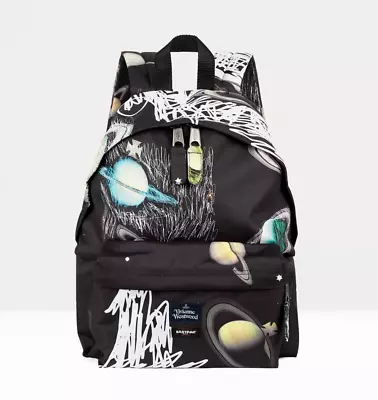 NEW Vivienne Westwood X Eastpak VM Padded Backpack Planet's Print BNWT Express D • £119.99