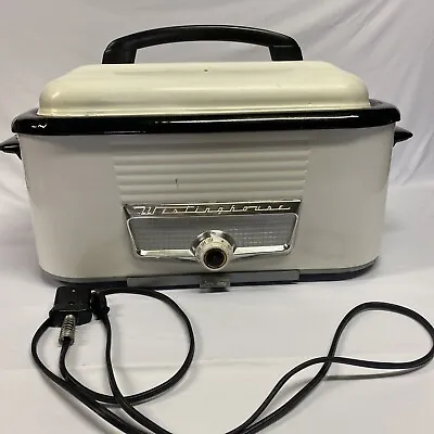 Vintage Westinghouse Electric Roaster Oven RO-5411-2 W Liner RO5411 White Metal • $50