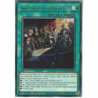 MAGO-EN086 Noble Knights Of The Round Table | 1st Ed Rare YuGiOh Card Gold Title • £0.99