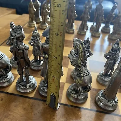 Italian Napoleon Chess Set With Metal Figures • £150