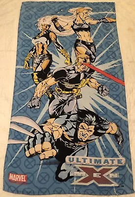 Vintage 2003 Marvel Comics Ultimate X-Men  Beach Towel 54x30 Wolverine Xmen • $34.80