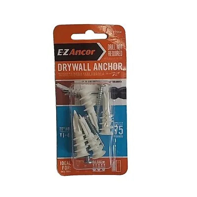 E-Z Anchor Drywall Anchor Pack Of 4 - 11364 • $7.99