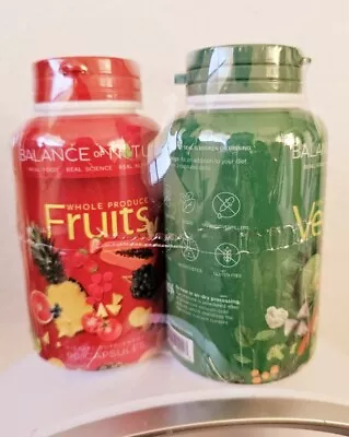 Balance Of Nature Whole Food Supplement - 90 Fruit And 90 Veggies. • $34.89