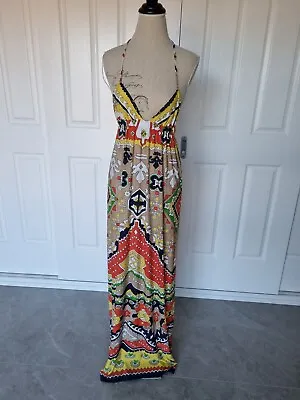 $20 • Buy Tigerlily Maxi Skirt Dress Multicoloured Size 8