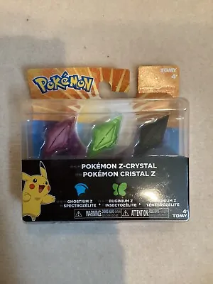 Pokemon Z-Crystal Ghostium Z Buginium Z Darkinium Z Sealed  • $38.88
