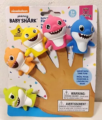 Nickelodeon Pinkfong Baby Shark Bath Time Finger Puppets Kids Fun Toy NEW • $14.99