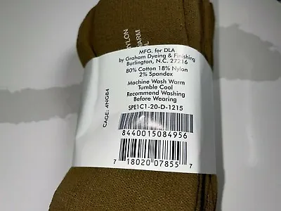 NEW US Military Issue Coyote Cushion Boot Antimicrobial Socks SMALL 1 PAIR  • $12.23