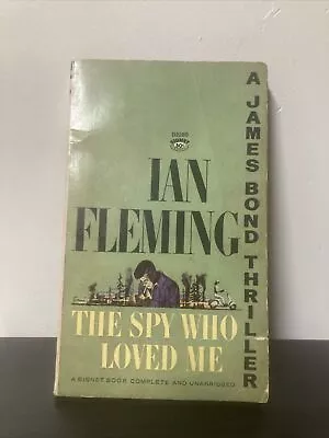The Spy Who Loved Me By Ian Fleming 1963 Signet Vintage Paperback James Bond 007 • $10