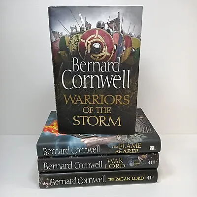 Bernard Cornwell Last Kingdom Series War Lord Pagan Lord 4x Hardback Book Bundle • £9.95