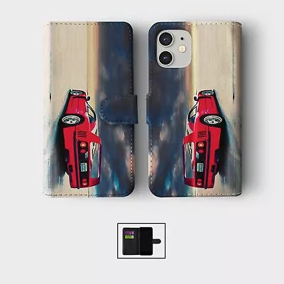 Case For Iphone 15 14 13 12 11 Se Wallet Flip Phone Cover Cars Vintage Retro • £8.99