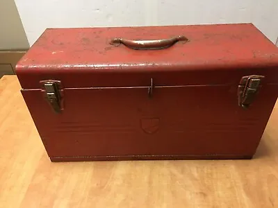 Vintage BEACH INDUSTRIES Mechanics 3 Drawer Toolbox W/Tray Smith Falls Ontario • $124.99