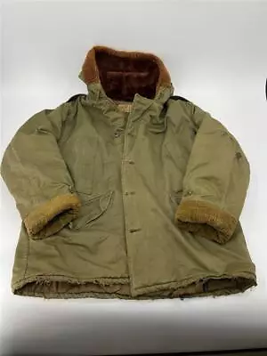 Vintage WWII USAF B-9 Parka Cold Weather Coat Jacket Thrashed US Military • $139.99