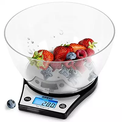 £17.99 • Buy Duronic Digital Kitchen Scales KS6000 BK | Black Design With 1.5L Bowl | 5kg | |