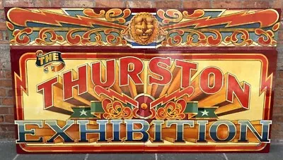 Reclaimed Fairground XL Funfair Arcade Thurston Exhibition Ride Sign Wall Art • £1100