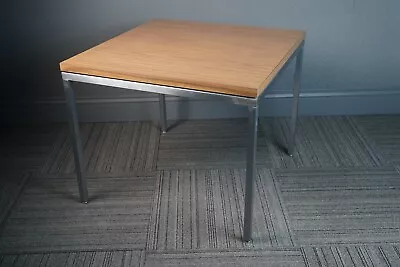 Mid Century Modern Steelcase Knoll Style Brushed Stainless & Formica Coffee Tabl • $149.99