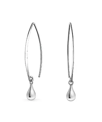 $10.99 • Buy 925 Sterling Silver Teardrop Dangle Earrings For Women