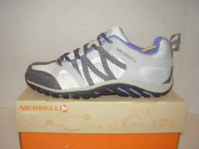 New Merrell Womens Mykos Octo Stretch Periwinkle/Ice Walking Hiking Shoes Sz 7M • $79.99