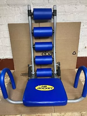 Original Ab Rocket Abdominal Trainer Core Strength Workout Rocker Home Gym Blue • $54.99