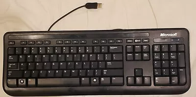 Microsoft 400 1366 Black Standard 104 Keys USB-Wired Keyboard (Free Shipping) • $14.99