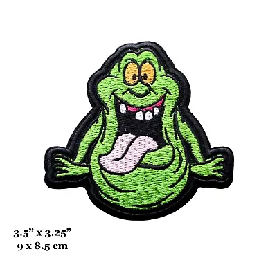 Slimer Ghost Ghostbusters Classic Movie Character Dark Embroidered Iron On Patch • $4.99