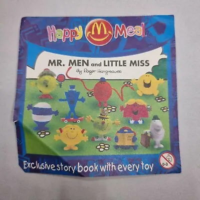 2004 McDonalds Mr Men & Little Miss Toy Collection - Mini Paper Insert Poster #1 • £3.39